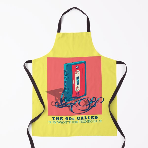 Item preview, In Techno We Trust Cassette Tape 90s Rave Music Pink Yellow designed and sold by Sunny Collections.