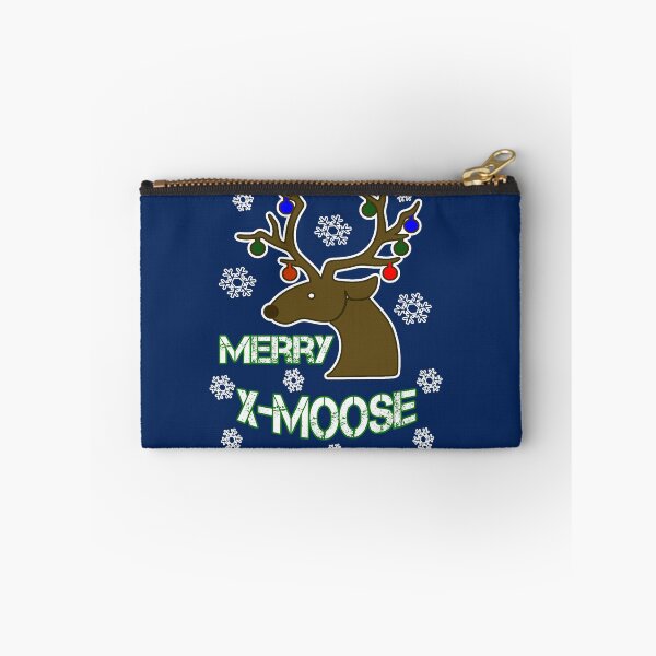 Item preview, Merry X-Moose Reindeer Christmas designed and sold by SharpThreadZ.