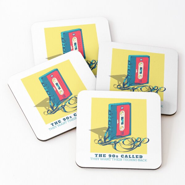 Item preview, In Techno We Trust Cassette Tape 90s Rave Music Yellow White designed and sold by Sunny Collections.
