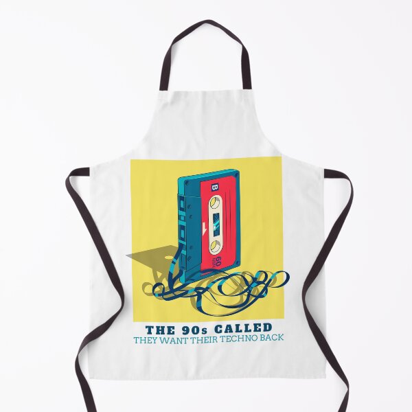 Item preview, In Techno We Trust Cassette Tape 90s Rave Music Yellow White designed and sold by Sunny Collections.