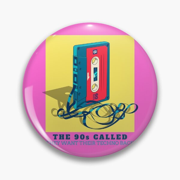 Item preview, Copy of In Techno We Trust Cassette Tape 90s Rave Music Yellow Pink designed and sold by Sunny Collections.
