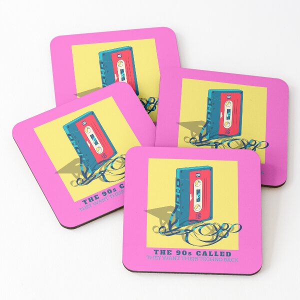 Item preview, Copy of In Techno We Trust Cassette Tape 90s Rave Music Yellow Pink designed and sold by Sunny Collections.