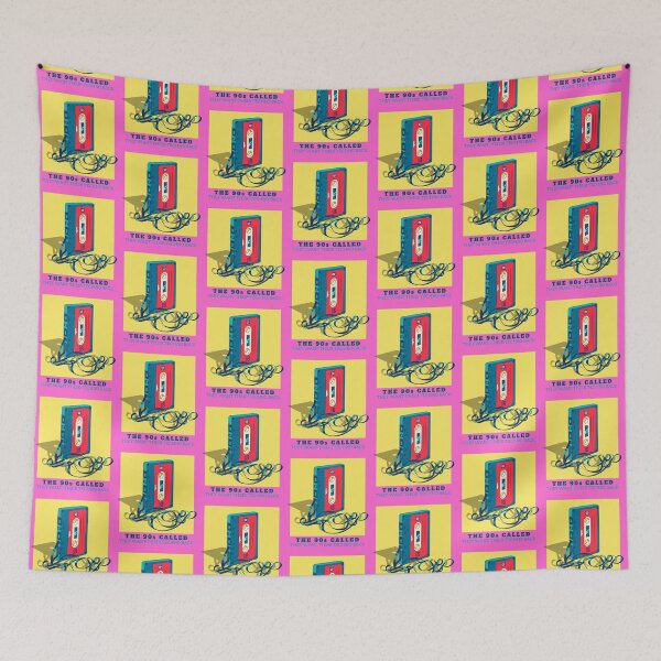 Item preview, Copy of In Techno We Trust Cassette Tape 90s Rave Music Yellow Pink designed and sold by Sunny Collections.