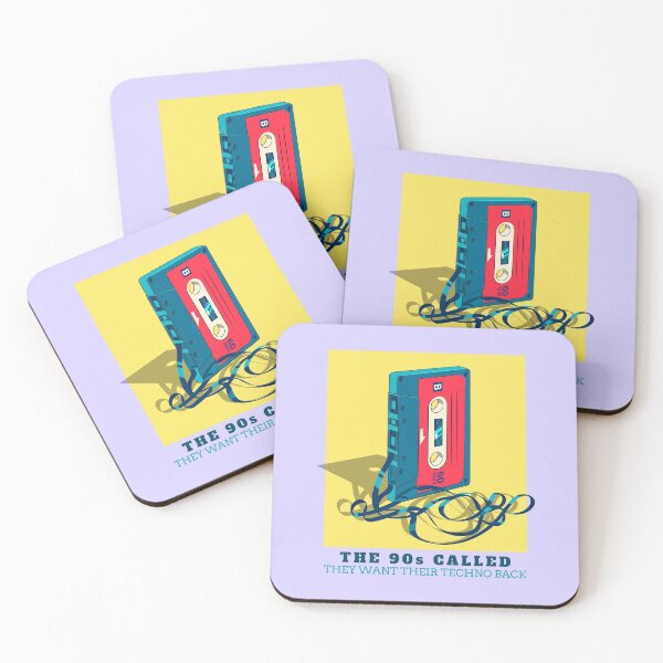Item preview, In Techno We Trust Cassette Tape 90s Rave Music Yellow Lilac designed and sold by Sunny Collections.