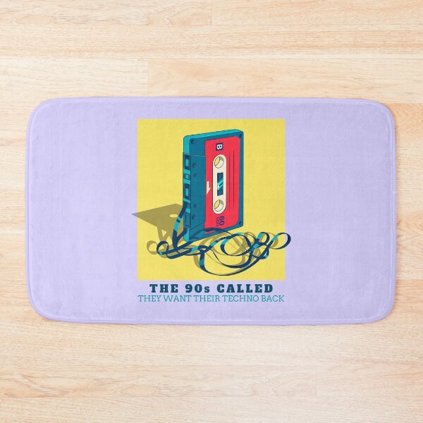 Item preview, In Techno We Trust Cassette Tape 90s Rave Music Yellow Lilac designed and sold by Sunny Collections.