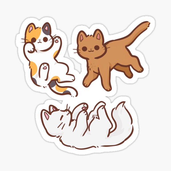 adorable cats Sticker