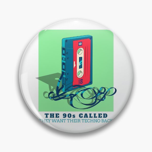 Item preview, In Techno We Trust Cassette Tape 90s Rave Music Green White designed and sold by Sunny Collections.
