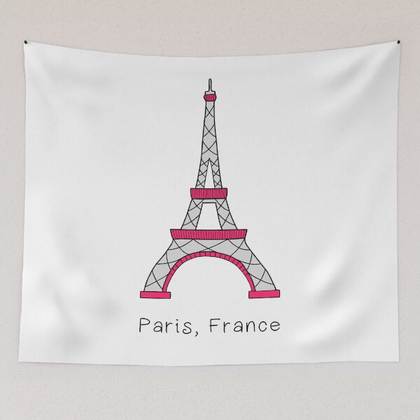 Item preview, Hot Pink Eiffel Tower Paris France designed and sold by passionatelyem.