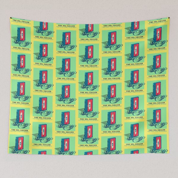 Item preview, In Techno We Trust Cassette Tape 90s Rave Music Green Yellow designed and sold by Sunny Collections.
