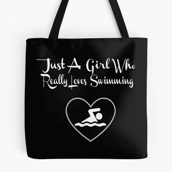 Item preview, GIRL WHO LOVES SWIMMING designed and sold by PRINTED ..
