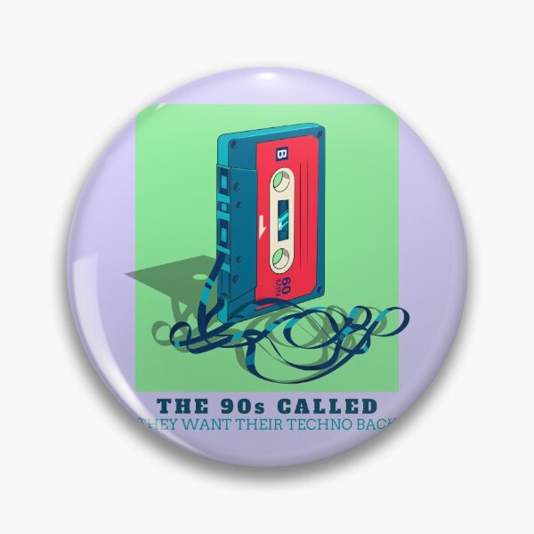 Item preview, In Techno We Trust Cassette Tape 90s Rave Music Green Lilac designed and sold by Sunny Collections.