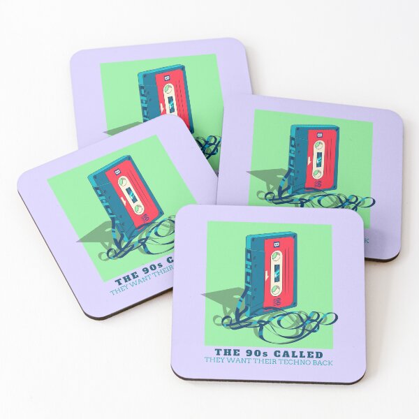 Item preview, In Techno We Trust Cassette Tape 90s Rave Music Green Lilac designed and sold by Sunny Collections.