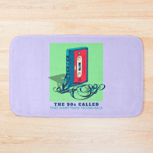 Item preview, In Techno We Trust Cassette Tape 90s Rave Music Green Lilac designed and sold by Sunny Collections.