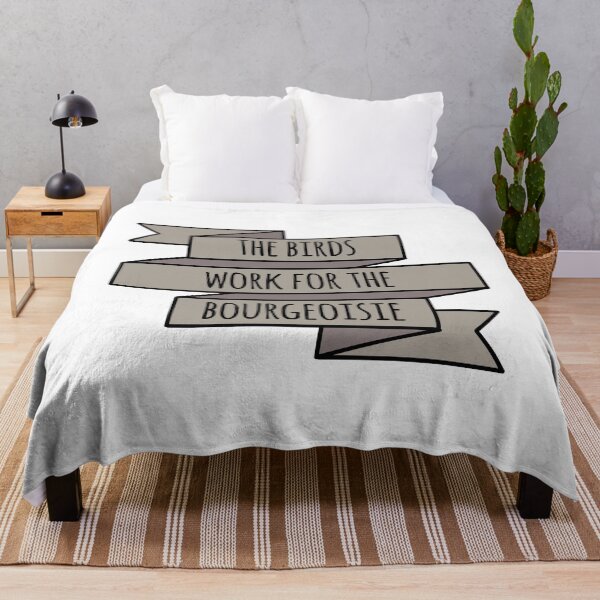 Item preview, The Birds Work for the Bourgeoisie Banner designed and sold by WildeandCo.