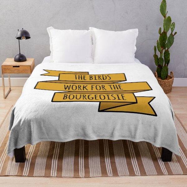Item preview, The Birds Work for the Bourgeoisie Banner designed and sold by WildeandCo.