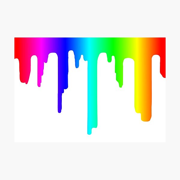 Kanworse Rainbow Colors of Paint Dripping with Clipping Path Canvas Print  Wallpaper Wall Mural Self …See more Kanworse Rainbow Colors of Paint