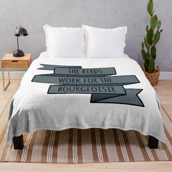 Item preview, The Birds Work for the Bourgeoisie Banner designed and sold by WildeandCo.