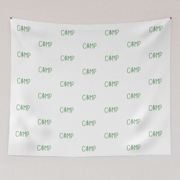 Item preview, Camp Tree Forest Green Text designed and sold by Rabbitti.