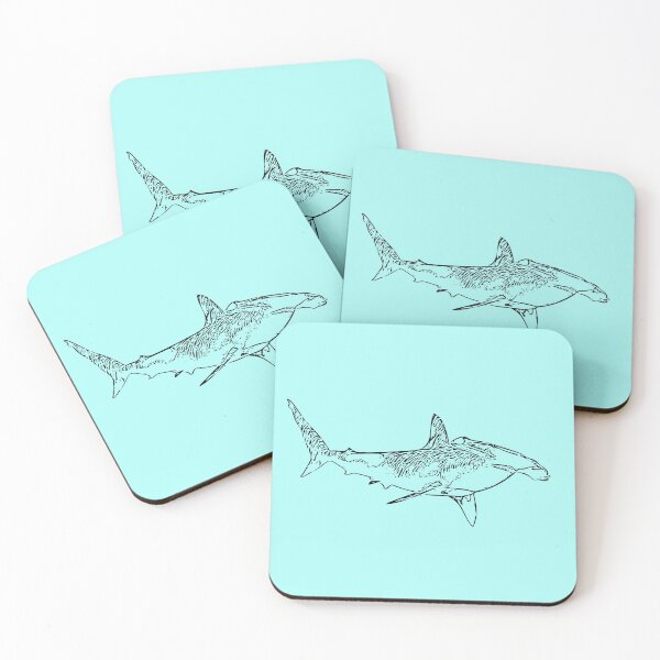 Item preview, Hammerhead Shark Black Print designed and sold by designsasstultd.