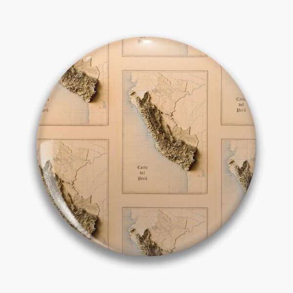Item preview, Peru Relief Map 3D digitally-rendered designed and sold by ThinkAboutMaps.