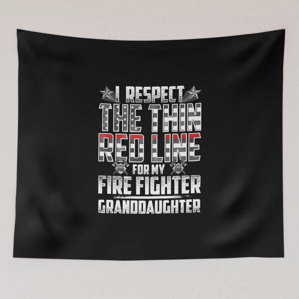 Item preview, Granddaughter Fire Fighter Thin Red Line designed and sold by wheedesign.