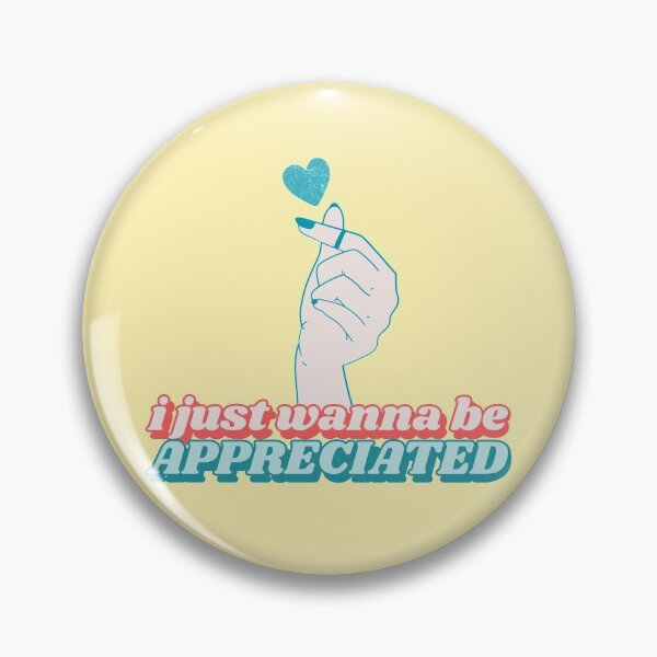 Item preview, I Just Wanna Be Appreciated Cute K-Pop Finger Heart Pastel Yellow designed and sold by Sunny Collections.