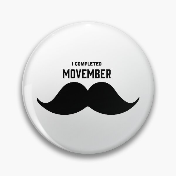 Aperçu de l'œuvre J'ai terminé Movember Moustache Moustache Tache - Noir créée et vendue par Sophia Carey.