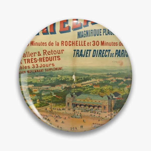 Item preview, retro classic ETAT Bains de Mer poster designed and sold by CorasPosters.