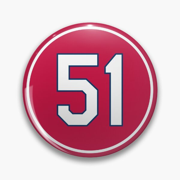 Item preview, Willie McGee #51 Jersey Number designed and sold by StickBall.