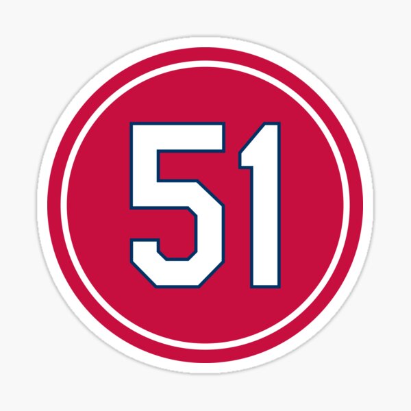 Randy Johnson #51 Jersey Number Sticker for Sale by StickBall