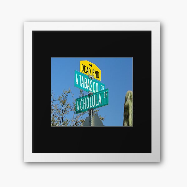 Tabasco/Cholula Framed Art Print