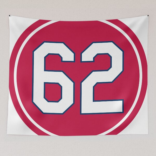 Item preview, Daniel Ponce de Leon #62 Jersey Number designed and sold by StickBall.