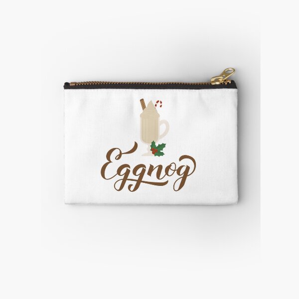Item preview, Eggnog calligraphy lettering and glass of Christmas drink	 designed and sold by LaBelezoka.