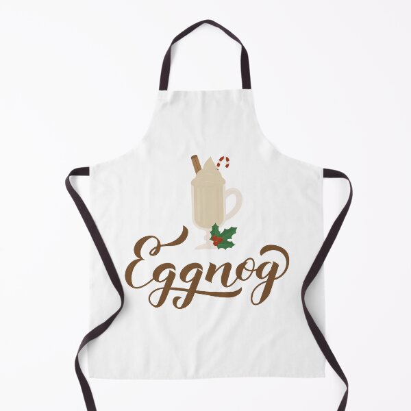 Item preview, Eggnog calligraphy lettering and glass of Christmas drink	 designed and sold by LaBelezoka.