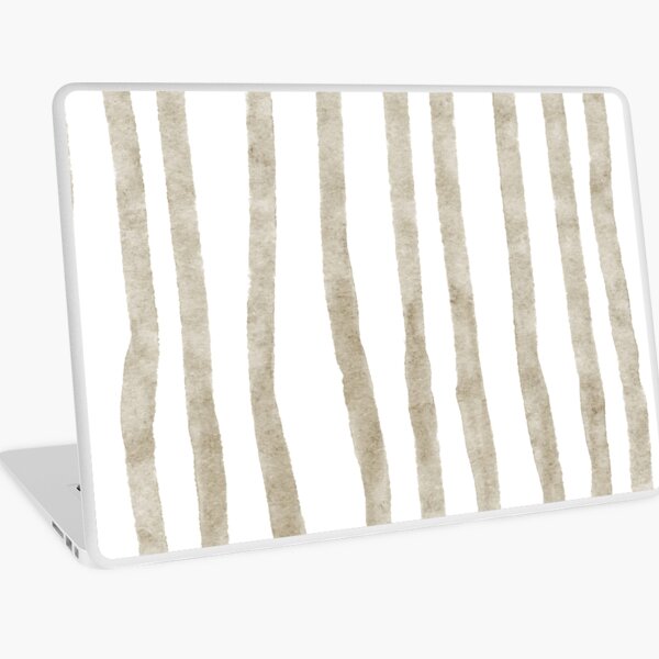 Khaki Painted Stripes Seamless Pattern Laptop Skin