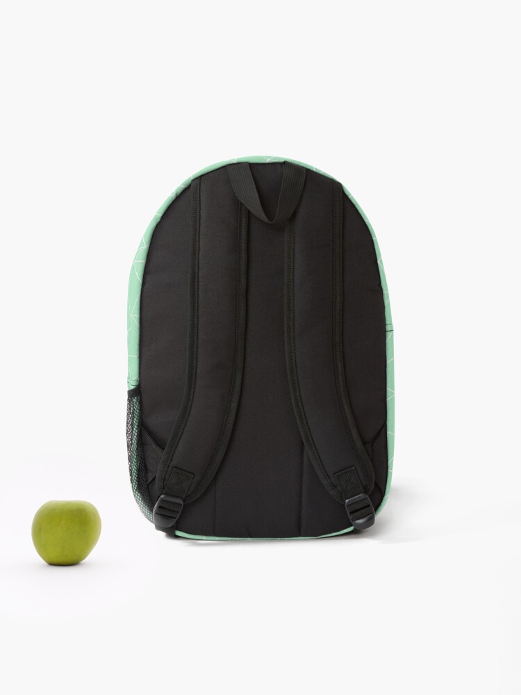 Thumbnail 2 of 3, Backpack, Abstract Collide Mint Green designed and sold by ProjectM.