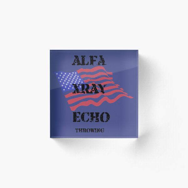 The Axe Shoppe | ALFA XRAY ECHO THROWING Acrylic Block