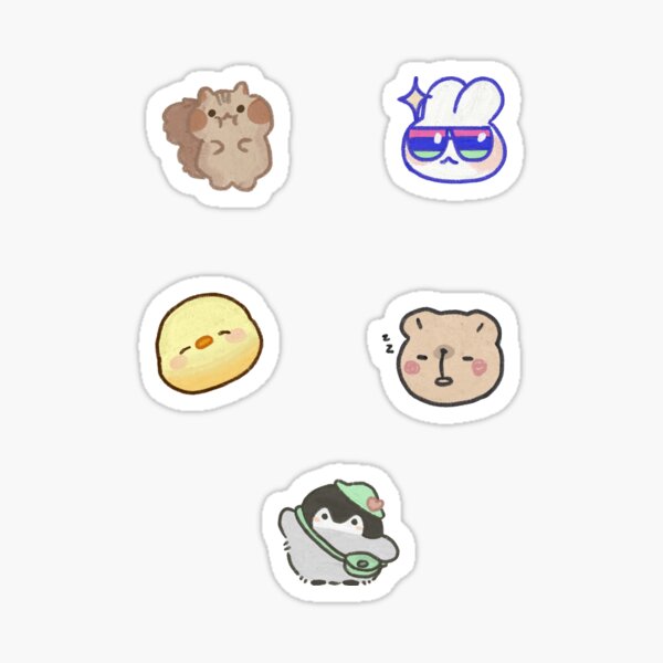TXT Animal Dibujos animados Pegatina