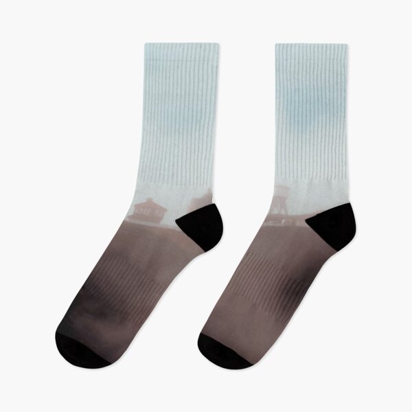 Item preview, Point Sur state historic park, Big Sur, highway1 California USA with blue foggy sky designed and sold by Mrvell.
