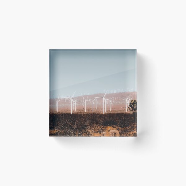 Item preview, Wind turbine in the desert with blue sky at Kern County California USA designed and sold by Mrvell.