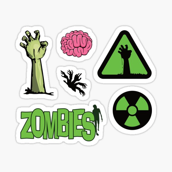 Item preview, Zombie Sticker Pack designed and sold by LazyBuffalo.