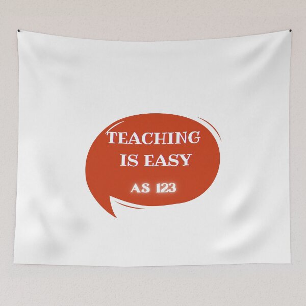 Item preview, Teaching Is Easy As 123 designed and sold by doodle3Dandy.