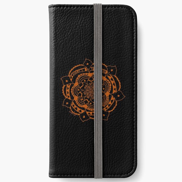 What's On Your Mind Red/Black Kolam iPhone Wallet