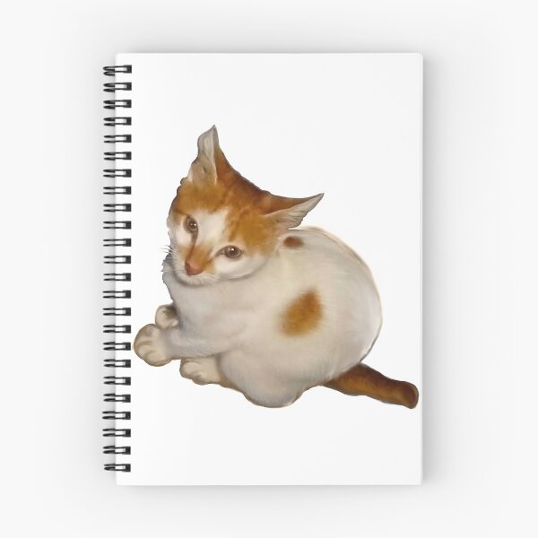 Item preview, Cat - cute kitten - white and ginger kitty designed and sold by Artonmytee.