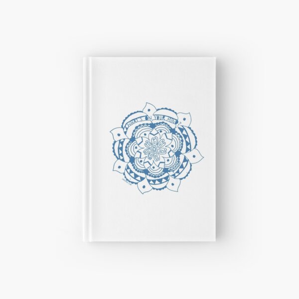 What's On Your Mind Blue/White Kolam Hardcover Journal