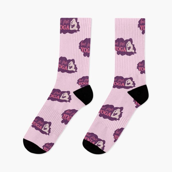 Item preview, But First Yoga Pink designed and sold by bohefy.