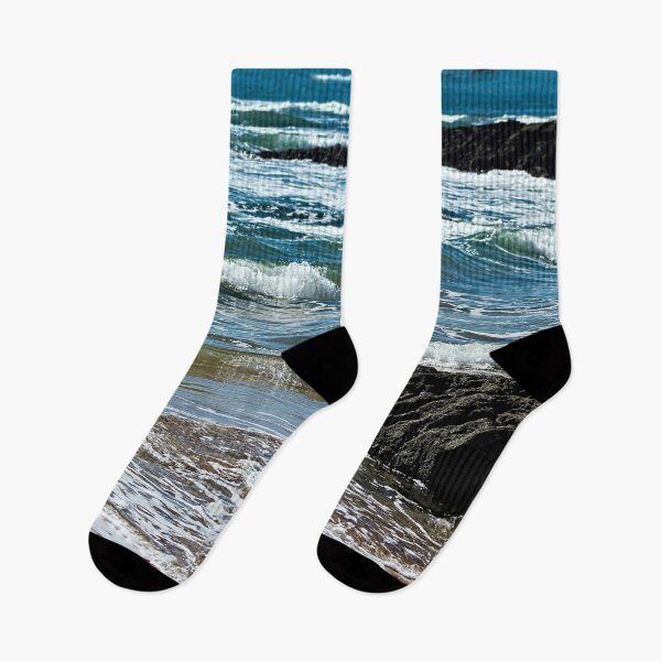 Item preview, Seashore Rock Ebbing wave Coastal Seascape designed and sold by Anna Lemos.