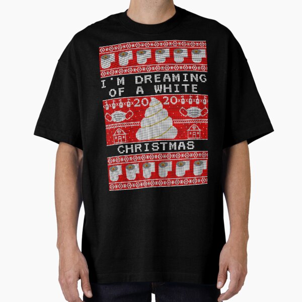 2020 White Christmas Sweater Oversized T-Shirt