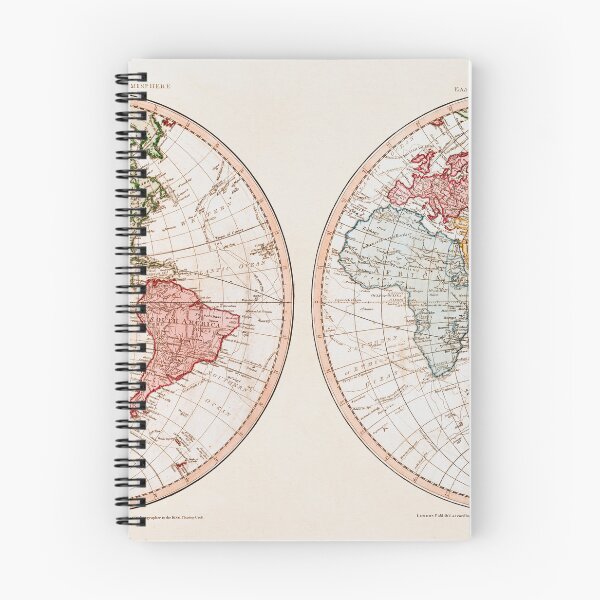 Item preview, Vintage New World Map - Hemispheres designed and sold by thomasjgaulton.