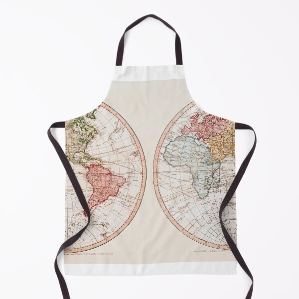 Item preview, Vintage New World Map - Hemispheres designed and sold by thomasjgaulton.